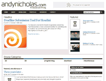 Tablet Screenshot of andynicholas.com